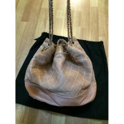Chanel Classic Camel Lambskin Quilted Stitched Drawstring Shoulder Tote Bag Lust4Labels 2-900x900