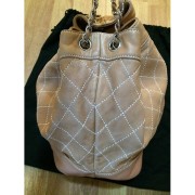 Chanel Classic Camel Lambskin Quilted Stitched Drawstring Shoulder Tote Bag Lust4Labels 4-900x900