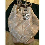 Chanel Classic Camel Lambskin Quilted Stitched Drawstring Shoulder Tote Bag Lust4Labels 5-900x900
