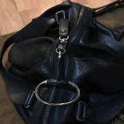 Gucci Guccissima Black Leather Monogram Logo Tote Shoulder Bag Chain Purse Lust4Labels 13