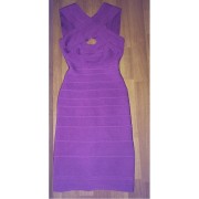herve leger purple cross bust halter keyhole dress 2a-900x900