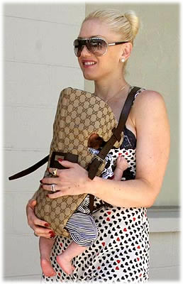 gucci logo baby carrier