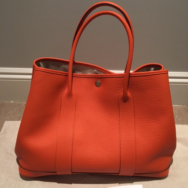 Garden party leather tote Hermès Brown in Leather - 36264296