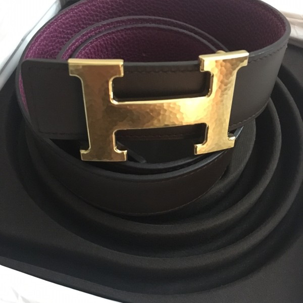 Chanel White Denim CC Gold Buckle Size 80/32 Belt