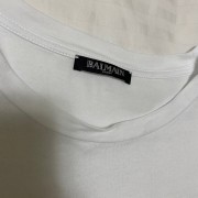 Balmain White Flocked Medallion Velvet Oversized T Shirt S Lust4Labels 3